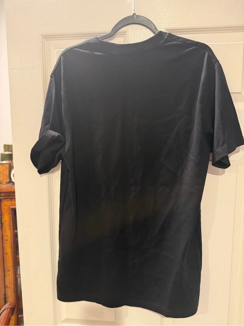 Gucci The North Face Black Logo Short Sleeve Tee with Yellow and Green Accents
